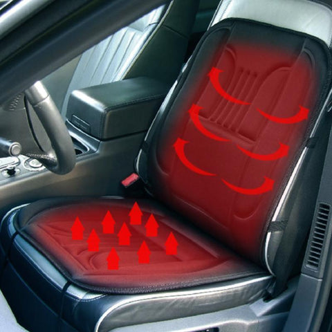 12V Heated Back Massage Car Seat