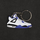 Mini Silicone Jordan 4 Keychain Woman Men Kids Key Ring Gift Key Holder Bag Charm Accessories Basketball Shoes Key Chain