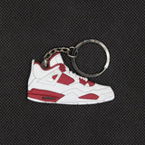 Mini Silicone Jordan 4 Keychain Woman Men Kids Key Ring Gift Key Holder Bag Charm Accessories Basketball Shoes Key Chain