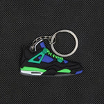 Mini Silicone Jordan 4 Keychain Woman Men Kids Key Ring Gift Key Holder Bag Charm Accessories Basketball Shoes Key Chain